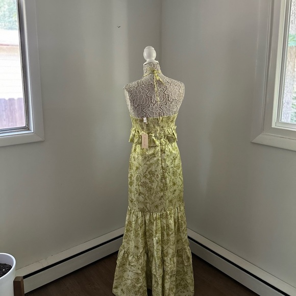 HUTCH Rocco Halter Ruffled Maxi, size S - Picture 3 of 5
